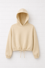Lässiges Sweatshirt Cropped Oversized mit Tunnelzug- DELIGHT SPRING