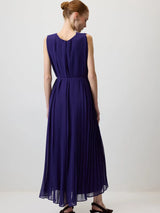 Plisseekleid mit Bindegürtel- MAJESTIC WINTER