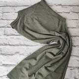 BIO COTTON T-SHIRT MIT GERADEM ÄRMEL UND AUFGEROLLTEM ÄRMELSAUM - 4 Jahreszeiten