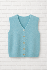 Nachhaltige Alpaka Strickweste in BIO QUALITÄT - GENTLE SPRING
