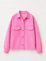 Jeansjacke gestreift- DELIGHT SPRING