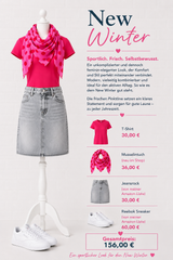 Dreiecks- Musselintuch mit Punkten- NEW WINTER