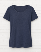 TRIBLEND T-SHIRT MIT U-BOOT- AUSSCHNITT - TWILIGHT WINTER