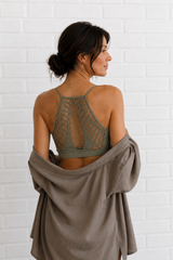 Seamless Racerback Bralette mit Muster und Cut-Out hinten- 360°