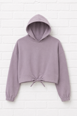 Lässiges Sweatshirt Cropped Oversized mit Tunnelzug- GENTLE SPRING