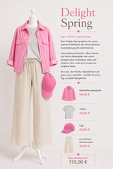 Jeansjacke gestreift- DELIGHT SPRING