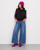 Ärmelloser Hoodie aus Bio-Baumwolle - BASIC WINTER