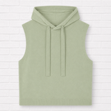 Ärmelloser Hoodie aus Bio-Baumwolle - 360°