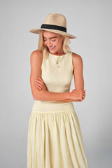 Fedora Stroh UNISEX - verschiedene Farbtypen