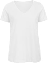 COTTON T-SHIRT MIT V AUSSCHNITT - BASIC WINTER