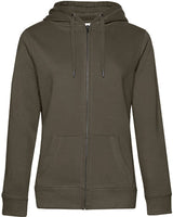 BIO COTTON ZIP HOODIE- Khaki - 360°
