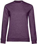 Leichtes Sweatshirt Bio- Qualität- PFLAUME MELIERT - 360°