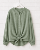 Bluse aus strukturierter Baumwolle : 360°
