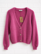 Nachhaltige Alpaka Strickjacke in BIO QUALITÄT - Magnolie- SMART SUMMER