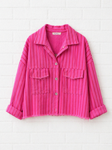 Jeansjacke gestreift- NEW WINTER