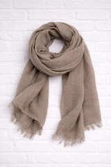 BOHO SCHAL- GREIGE - GENTLE SPRING