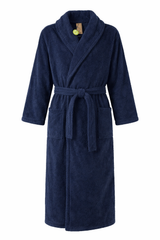 Bademantel mit Schalkragen - True Blue - GEDECKTER WINTER