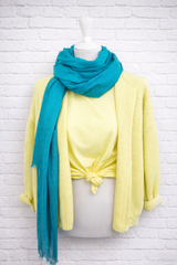 PURE & COZY SCHAL - OCEAN TEAL - NEW WINTER