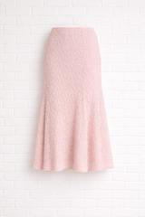 Ausgestellter Mermaid Midirock mit floraler Spitze-DELIGHT SPRING