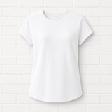 BIO COTTON T-SHIRT MIT AUFGEROLLTEM ÄRMELSAUM - BASIC WINTER
