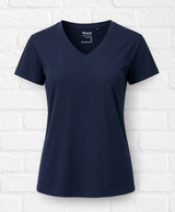 Certified Organic T-Shirt mit elegantem V-Ausschnitt - VERDANT WINTER