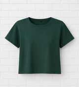 Cropped T- Shirt- VERDANT WINTER