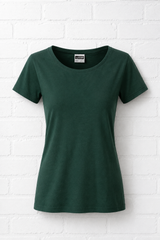 Ladies Basic-T- DARK GREEN - VERDANT WINTER