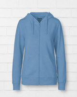BIO COTTON ZIP HOODIE- DUSTY INDIGO - SMART SUMMER