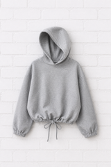 Lässiges Sweatshirt Cropped Oversized mit Tunnelzug- SMART SUMMER