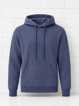 SWEATSHIRT HOODIE UNISEX – BLAUMELIERT - SMART SUMMER