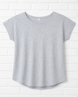 COTTON T- SHIRT LOOSE FIT- GRAUMELIERT - SMART SUMMER