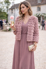 Faux-Fur-Fransenjacke – GENTLE SPRING