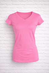 T-SHIRT mit V- Ausschnitt - DELIGHT SPRING