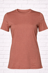 BIO COTTON T-SHIRT - TERRACOTTA - INDIAN SUMMER