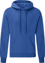 SWEATSHIRT HOODIE UNISEX – MITTELBLAU MELIERT