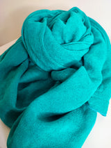 Unifarbener Strickschal - Supersoft - Heller Sommer Winter