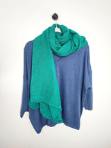 Unifarbener Strickschal - Supersoft - Heller Sommer Winter