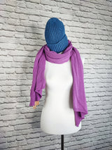 RIPP- STRICKMÜTZE MIT KASCHMIR UNISEX- DUNKLER SOMMER