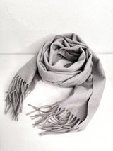 Superweicher Kaschmirschal mit Fransen UNISEX- HELLER FRÜHLING SOMMER