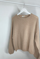 Weicher Baby-Alpaka-Pullover in Bio- Qualität- Beige