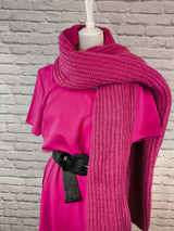 ECO FRIENDLY STRICKSCHAL- BERRY