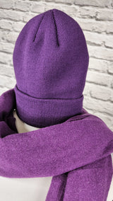 Superweicher Kaschmirschal  UNISEX- abgegrautes Lila