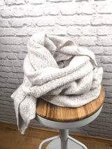 Winterschal Superweich - Offwhite meliert