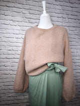 Weicher Baby-Alpaka-Pullover in Bio- Qualität- Beige