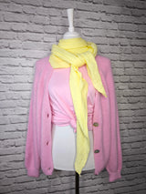 Nachhaltige Alpaka Strickjacke in BIO QUALITÄT - Candy Pink