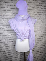 PURE & COZY SCHAL - HELLLILA