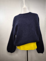 Weicher Baby-Alpaka-Pullover in Bio- Qualität- Tiefes Dunkelblau