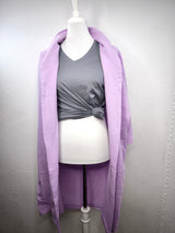 Bio Baumwoll T- Shirt mit V- Ausschnitt- Stone