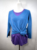 T-SHIRT MIT GERADEM ÄRMEL UND AUFGEROLLTEM ÄRMELSAUM - Heller Sommer Winter