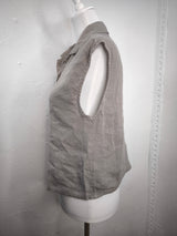 Leinenbluse ohne Arm- Fango